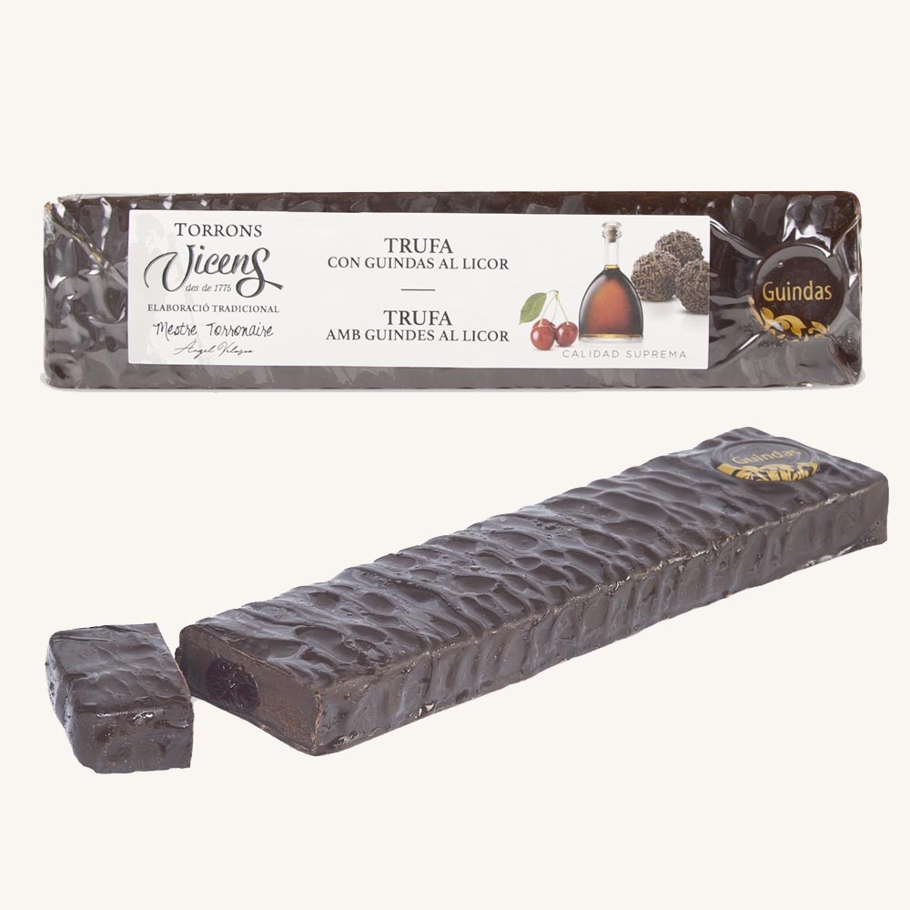 Torrons Torrons Vicens Truffle nougat with Liqueur Cherries (turrón / torró con ...